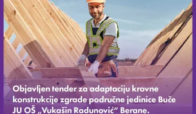 MPNI objavio tender za radove na dvije O&Scaron; u Berana i Bijeloj: Ulažu 256 hiljada u rekonstrukciju