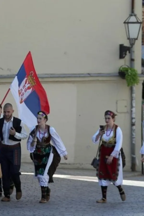 Učesnici Međunarodnog festivala folklora na zagrebačkim ulicama