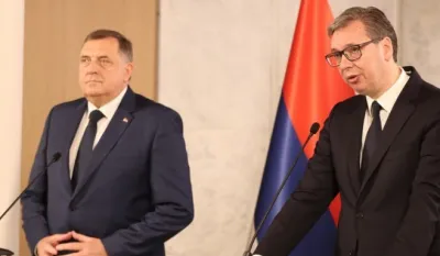 Dodik kod Vučića: Važno da Srbi uvijek budu zajedno i da slave sve pobjede