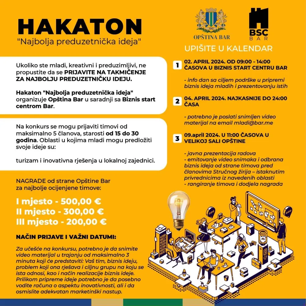 Hakaton &ndash; "Najbolja preduzetnička ideja"