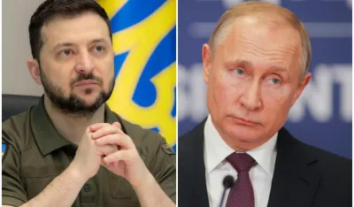 Volodimir Zelenski i Vladimir Putin