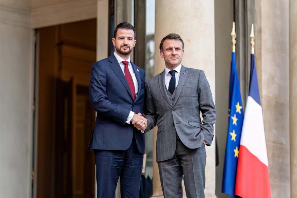 Jakov Milatović i Emanuel Makron