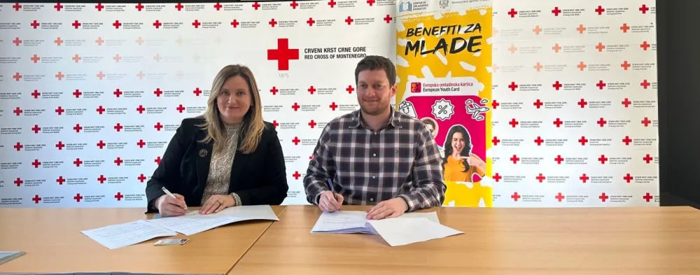 Jelena Dubak i Jugoslav Radović potpisali sporazum o saradnji u cilju pružanja zajedničke podr&scaron;ke mladima &scaron;irom Crne Gore