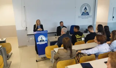 Ambasadorka Italije Andreina Marsela&nbsp;održala predavanje&nbsp;na Fakultetu za ekonomiju i biznis, Univerziteta Mediteran