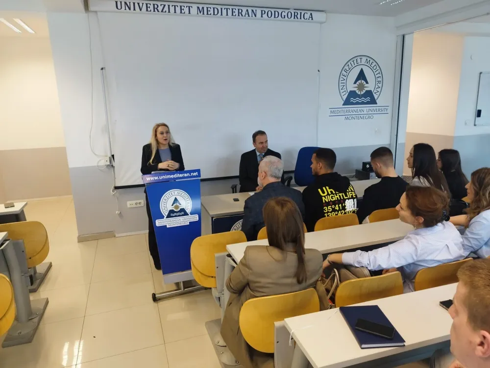 Ambasadorka Italije Andreina Marsela&nbsp;održala predavanje&nbsp;na Fakultetu za ekonomiju i biznis, Univerziteta Mediteran