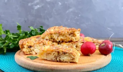 Posna pita sa krompirom i pečurkama