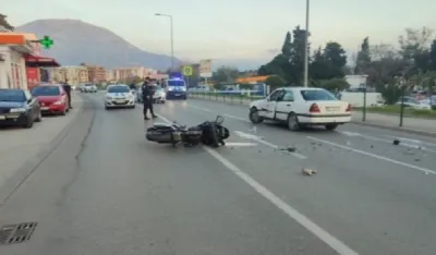Motociklista povrijeđen u nezgodi u &Scaron;u&scaron;anju