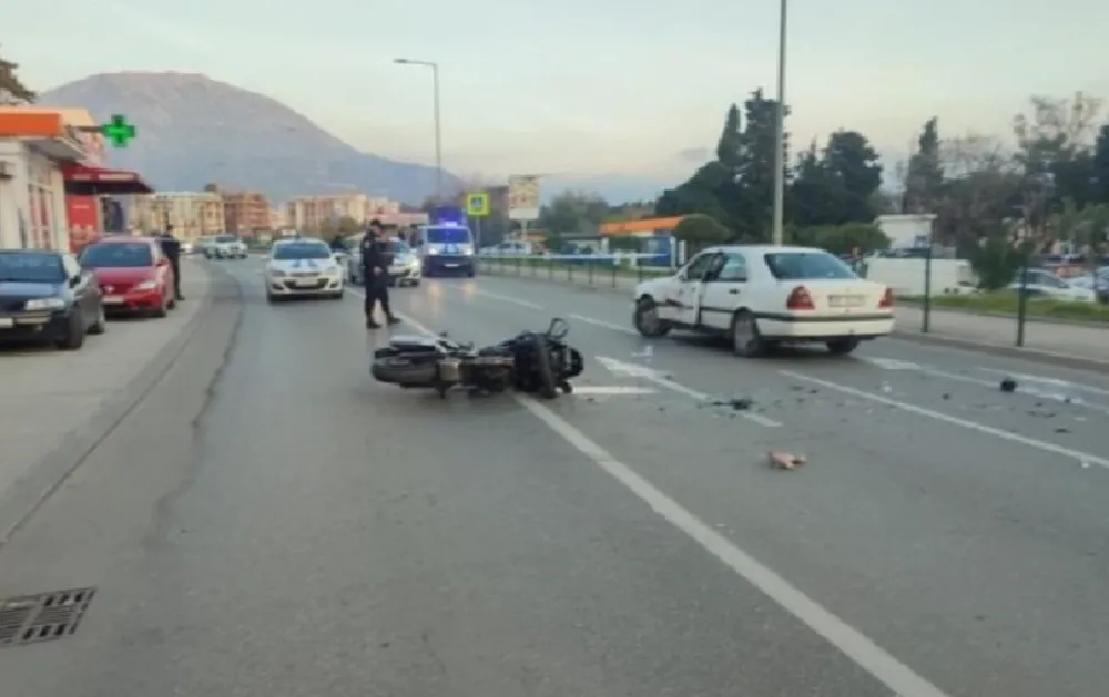 Motociklista povrijeđen u nezgodi u &Scaron;u&scaron;anju