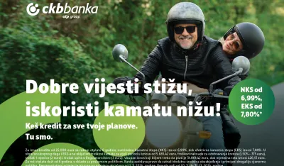 Dobre vijesti stižu, iskoristi kamatu nižu!