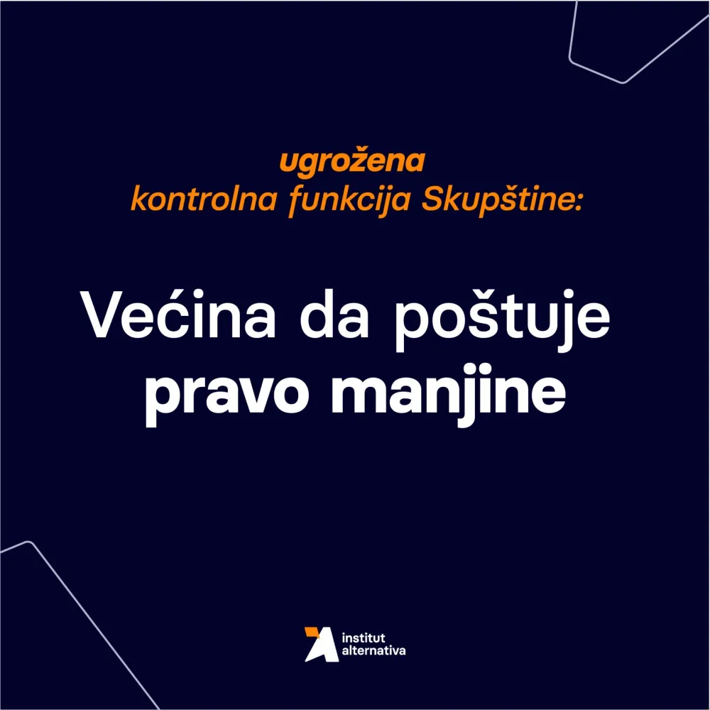 Institut alternativa: Većina da po&scaron;tuje pravo manjine