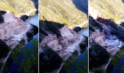 (VIDEO) Pogledajte zastra&scaron;ujući snimak odrona u Mostaru
