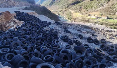 Gume iz korita Cijevne će preraditi na barskoj deponiji
