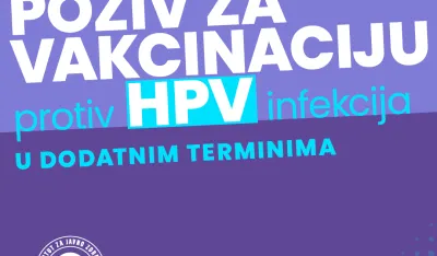 Dodatni termini za vakcinaciju protiv HPV infekcija