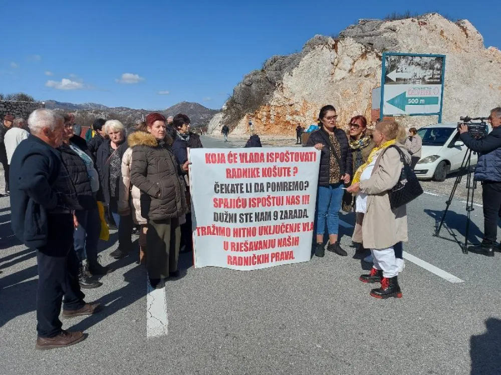 Biv&scaron;i radnici "Ko&scaron;ute" danas &scaron;est sati blokiraju magistralu