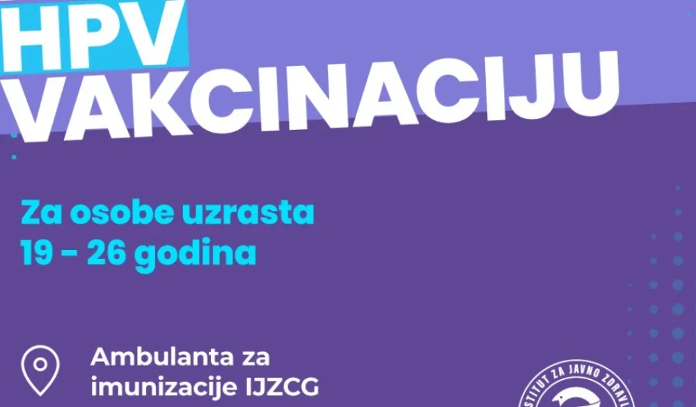 IJZ: Poziv za vakcinaciju protiv HPV infekcija u dodatnim terminima