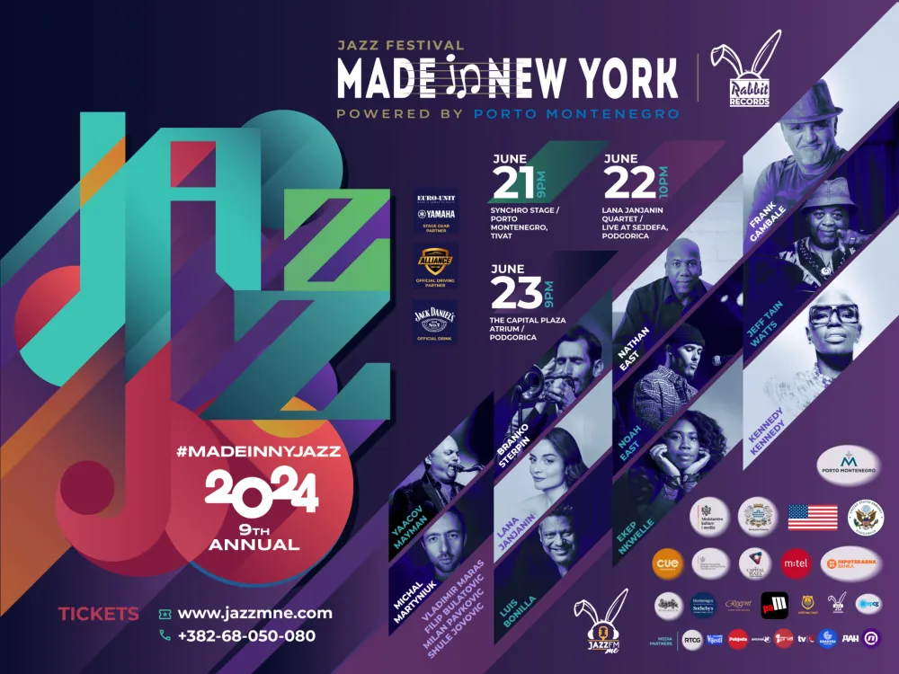 Made in New York Jazz Festival 9. godinu sa zvijezdama u Crnoj Gori: Tri dana nezaboravnih džez nastupa u јunu