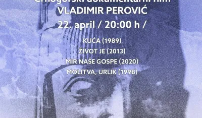 Plakat za program večeras u Crnogorskoj kinoteci