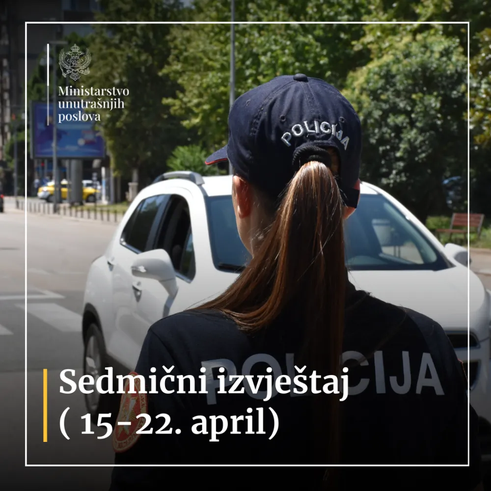 Sedmični izvje&scaron;taj