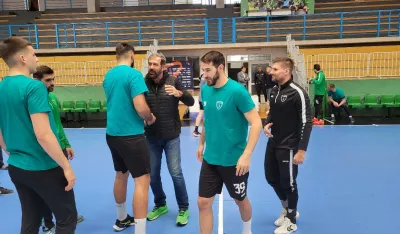 Vujović se pozdravio sa igračima na treningu