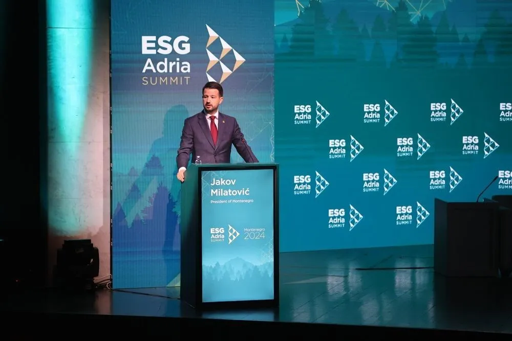 Jakov Milatović na otvaranju ESG Adria Samita u TIvtu