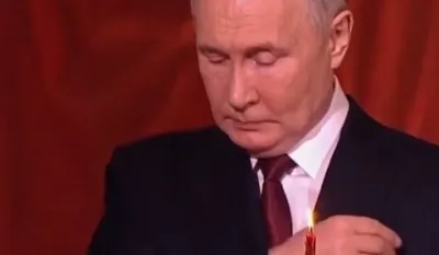 Putin prisustvovao uskr&scaron;njoj liturgiji u hramu Hrista Spasitelja