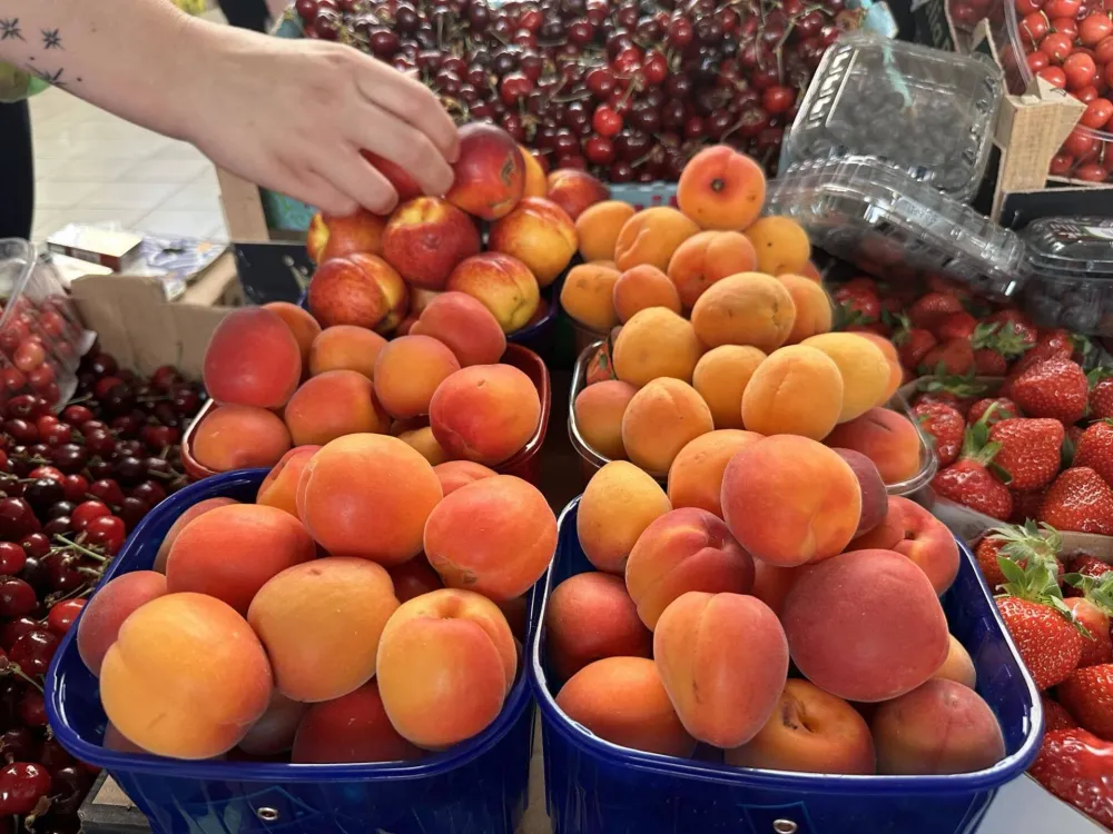 Na zelenoj pijaci u Ginta&scaron;u kilogram nektarina deset eura