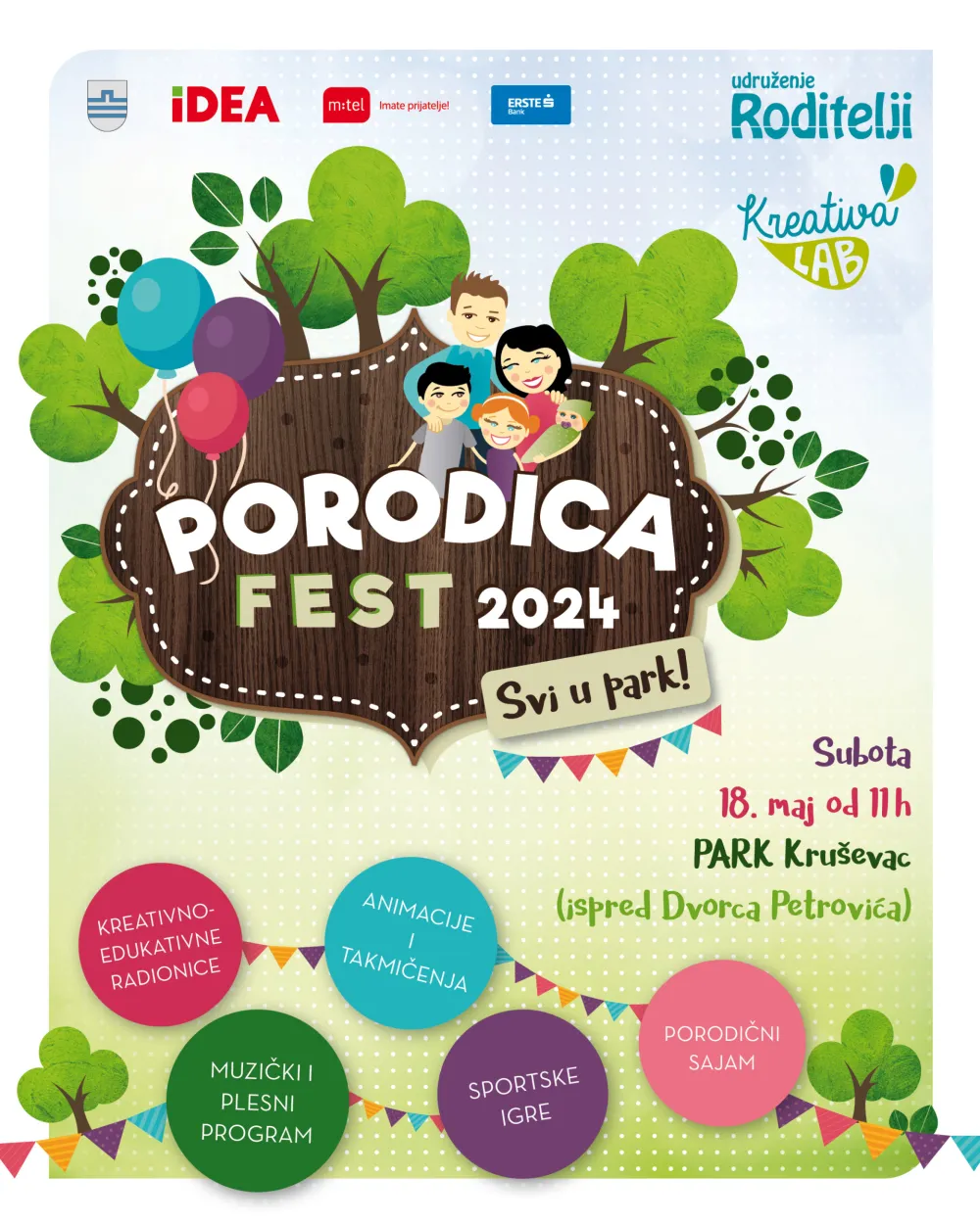U subotu Festival&nbsp;roditeljstva Porodica fest,&nbsp;u&nbsp;parku ispred Dvorca Petrovića