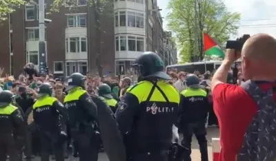 (VIDEO) Policija u&scaron;la na Univerzitet u Amsterdamu da okonča propalestinske proteste