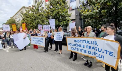 Protest ispred Apelacionog suda: Okupljeni&nbsp;&nbsp;traže strože kazne za silovatelje