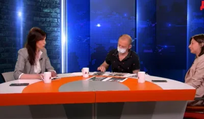 Dra&scaron;ković i Kalezić u studiju veb TV "Dana"