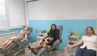 Uoči 21. maja Alijansa žena DPS Nik&scaron;ić organizovala akciju dobrovoljnog davanja krvi