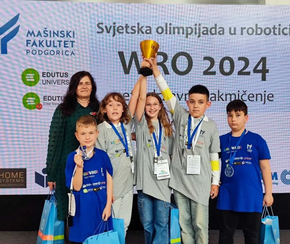 Učenici O&Scaron; "Anto Đedović" predstavljaće Crnu Goru na Svjetskoj robotskoj olimpijadi u Izmiru