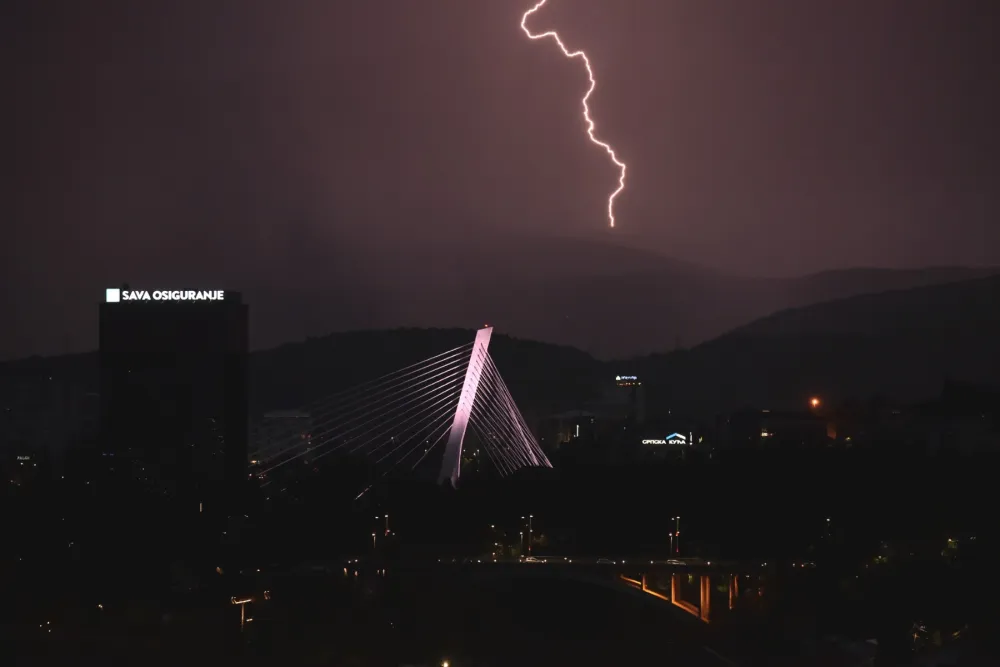 (FOTO) Nevrijeme nad Podgoricom