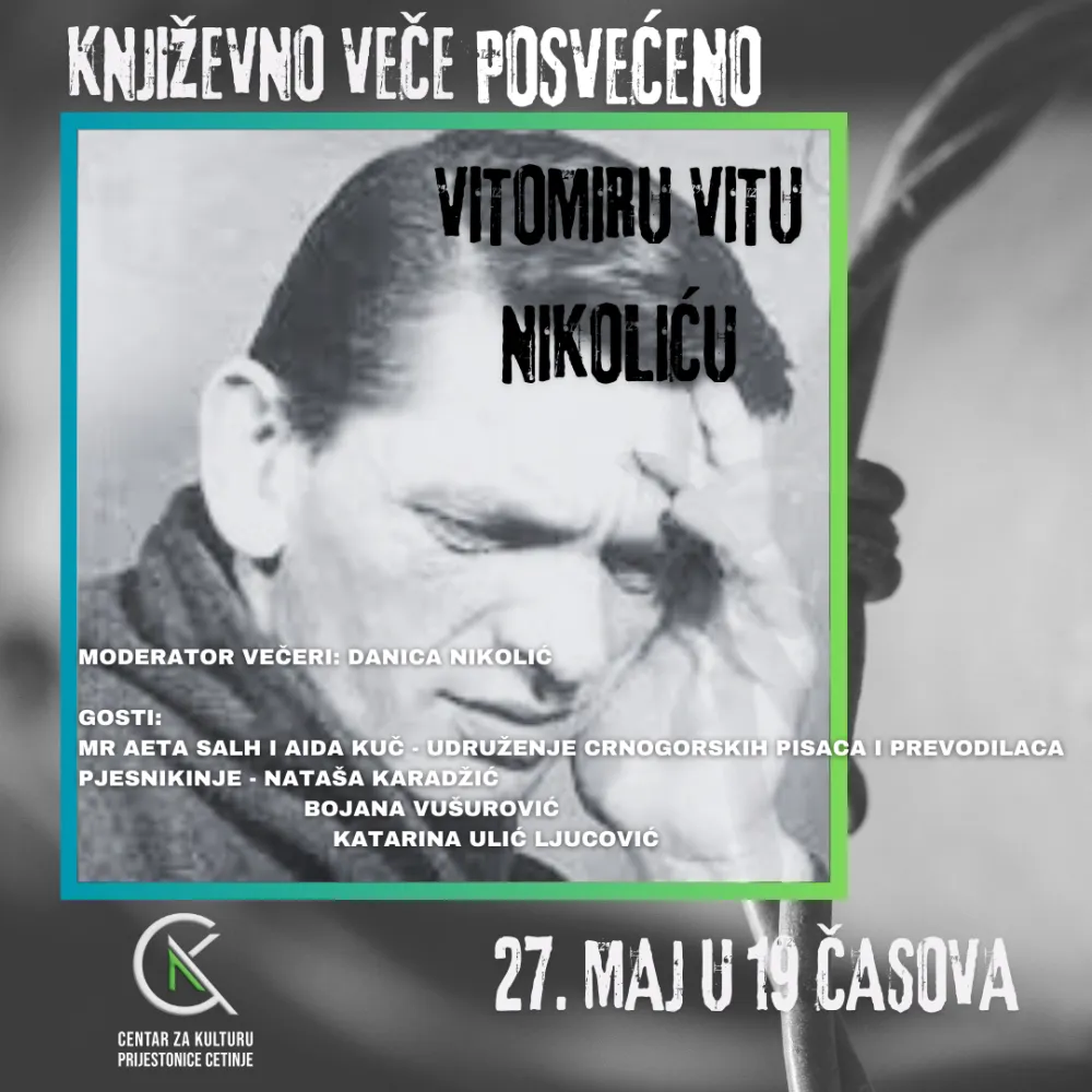 Kulturno veče posvećeno Vitu Nikoliću