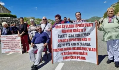 Sa protesta biv&scaron;ih radnika "Ko&scaron;ute"