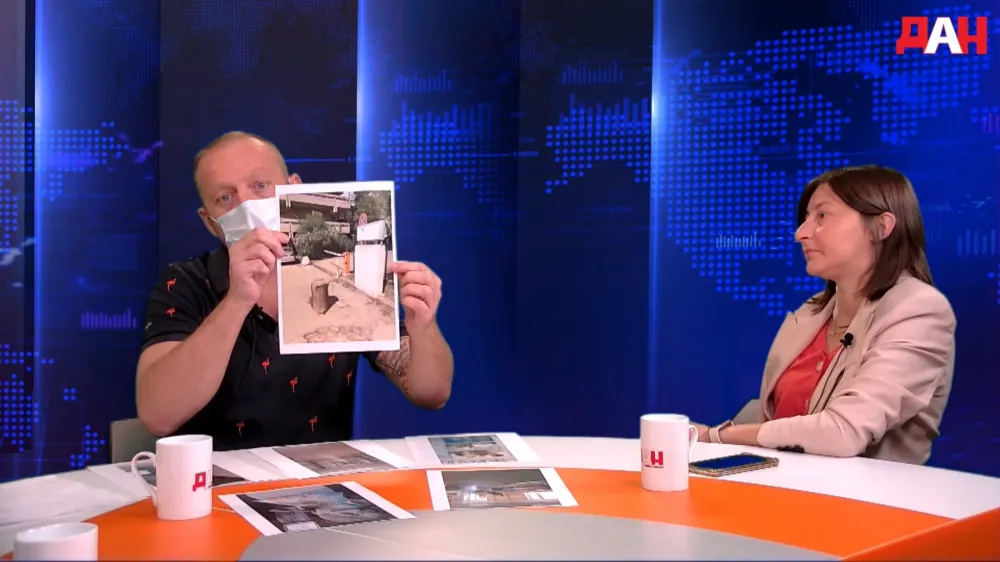 Risto Dra&scaron;ković i Jelena Nenezić u studiju &bdquo;Dana&rdquo; (arhivski snimak)