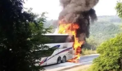 Zapalio se autobus