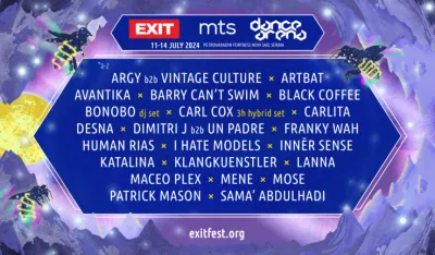 Na EXIT stižu Carl Cox, Bonobo, Black Coffee, Artbat, Sara Landry, I Hate Models i mnogi drugi