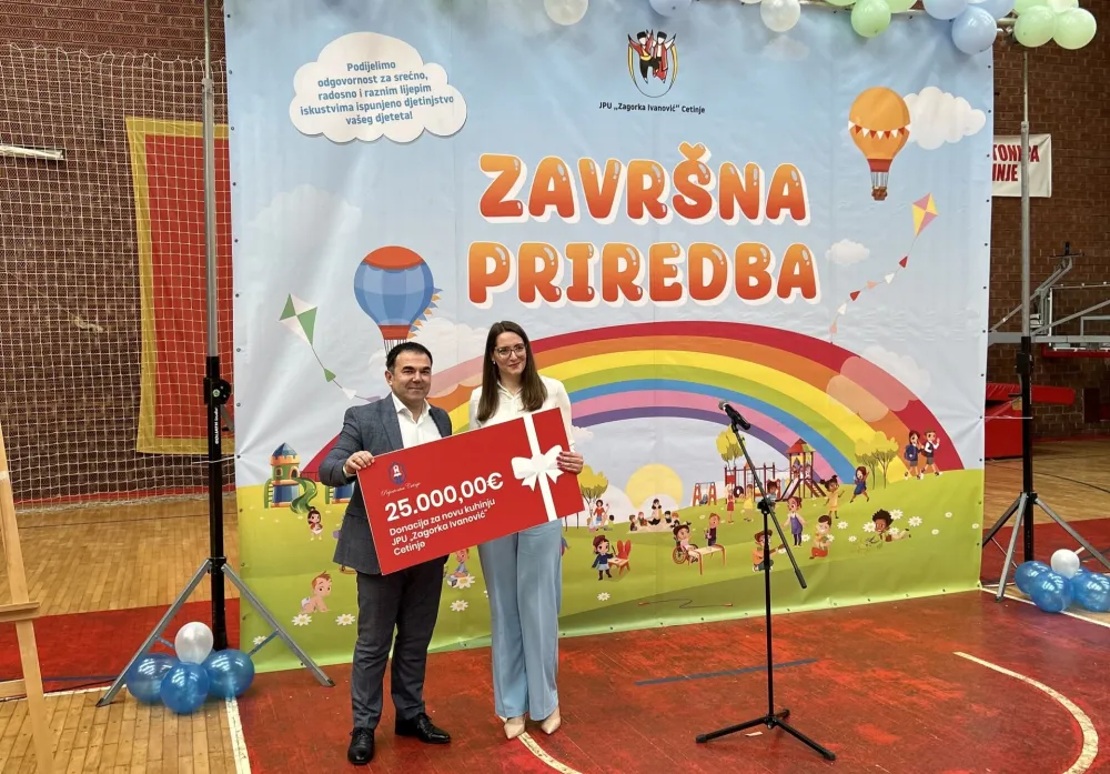 Donacija cetinjskom vrtiću