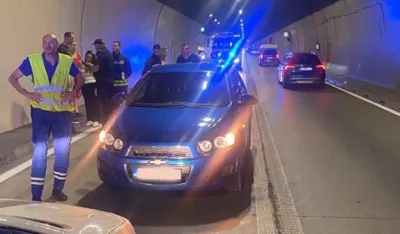 Sudar u tunelu Sozina: Povrijeđene dvije osobe