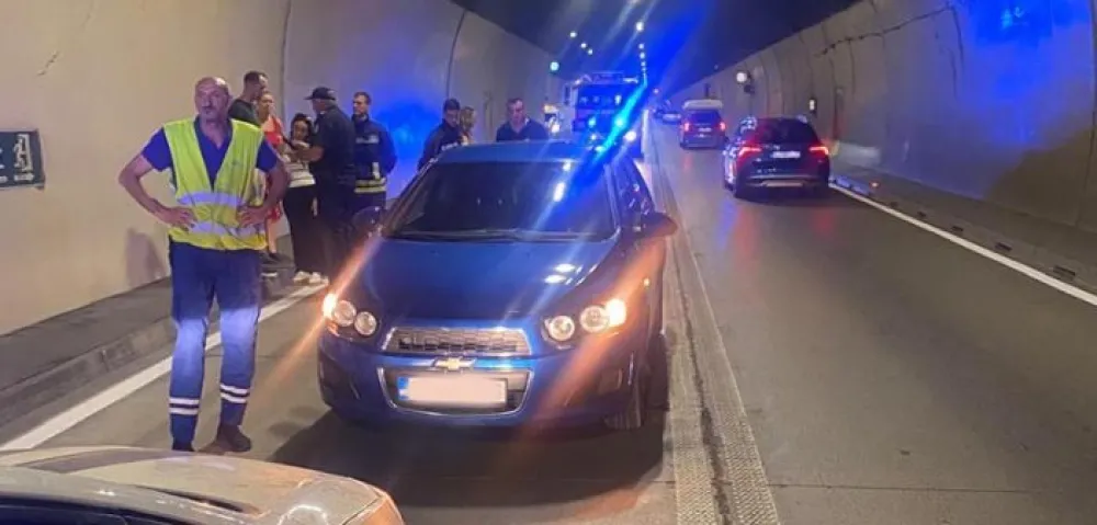 Sudar u tunelu Sozina: Povrijeđene dvije osobe