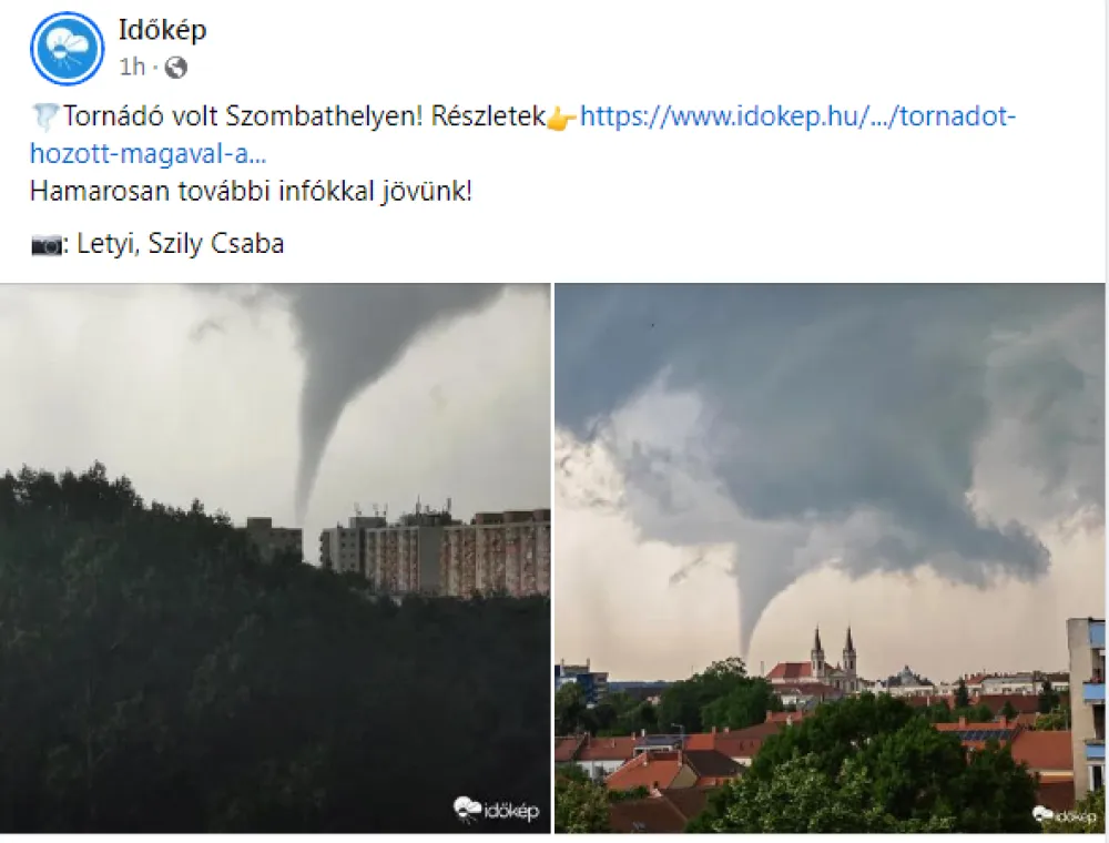 Tornado u Mađarskoj: Na snazi narandžasti meteoalarm