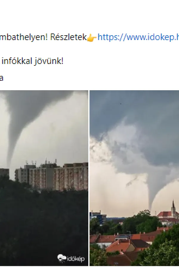 Tornado u Mađarskoj: Na snazi narandžasti meteoalarm