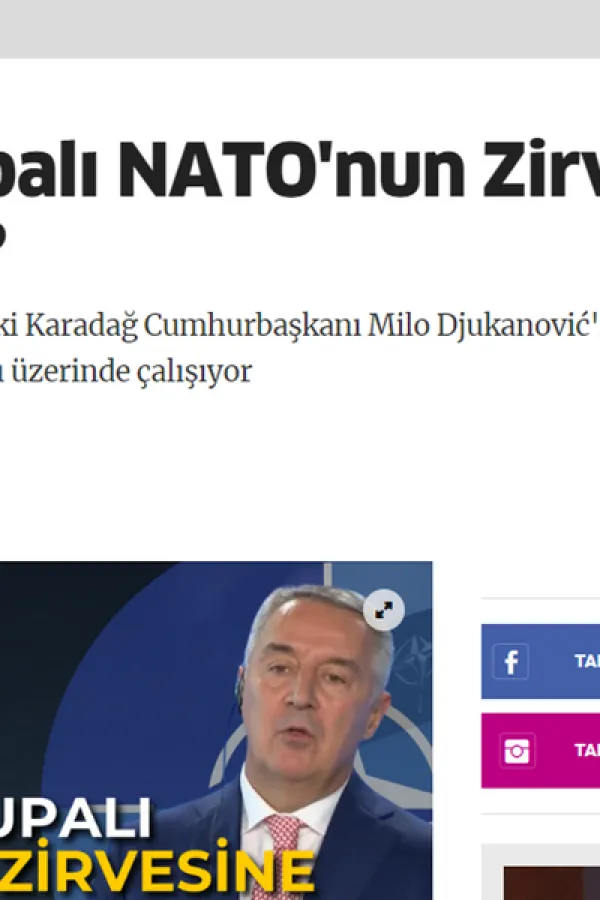 Milu Đukanoviću pripremaju kandidaturu za NATO
