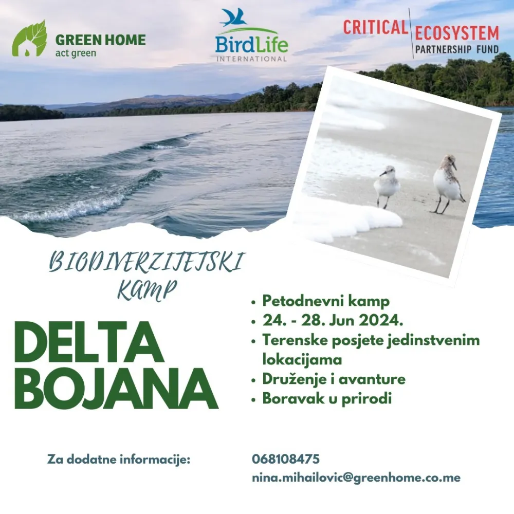 NVO Green Home organizuje edukativni biodiverzitetski kamp &ndash; Delta Bojane