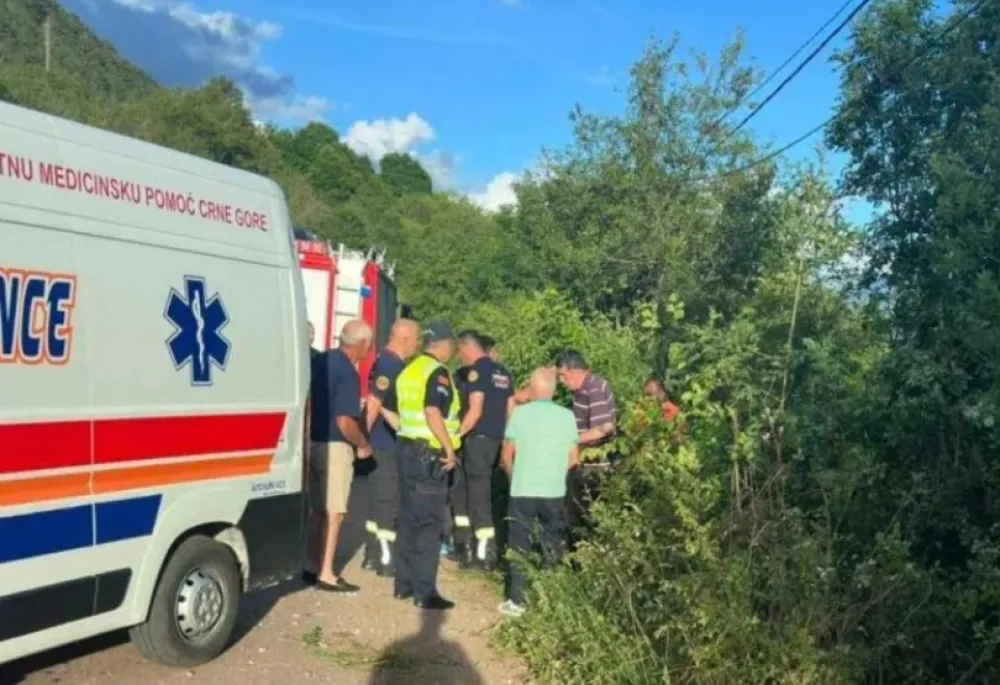 Vozilo sletjelo sa puta kod Nik&scaron;ića, povrijeđena dva mu&scaron;karca