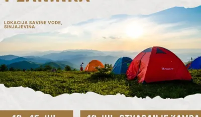 Kamp "Planinka" na Sinjajevini od 12. do 15. jula