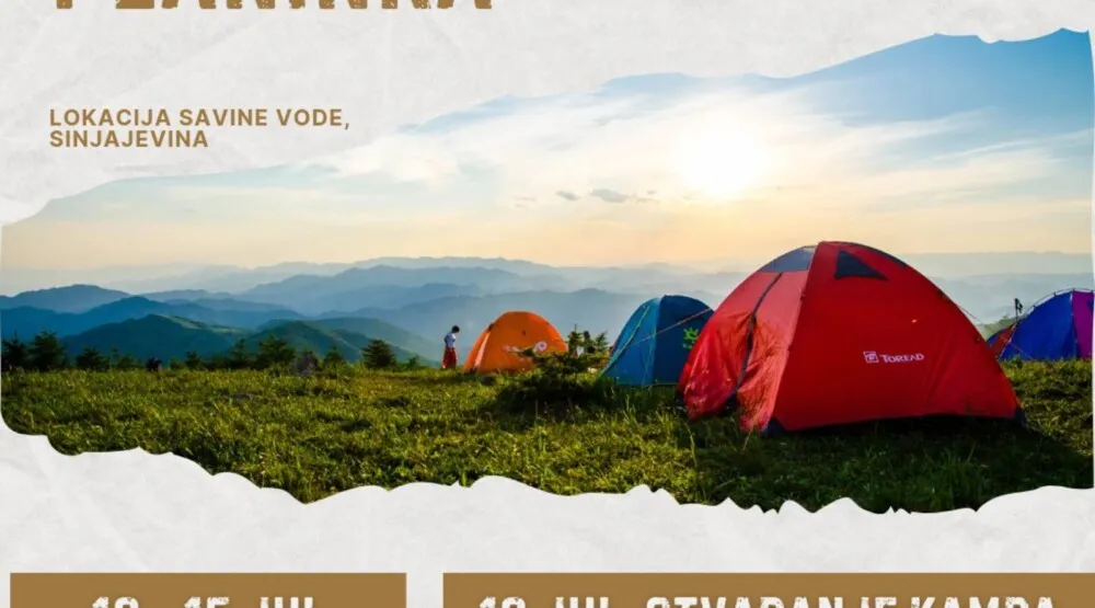 Kamp "Planinka" na Sinjajevini od 12. do 15. jula