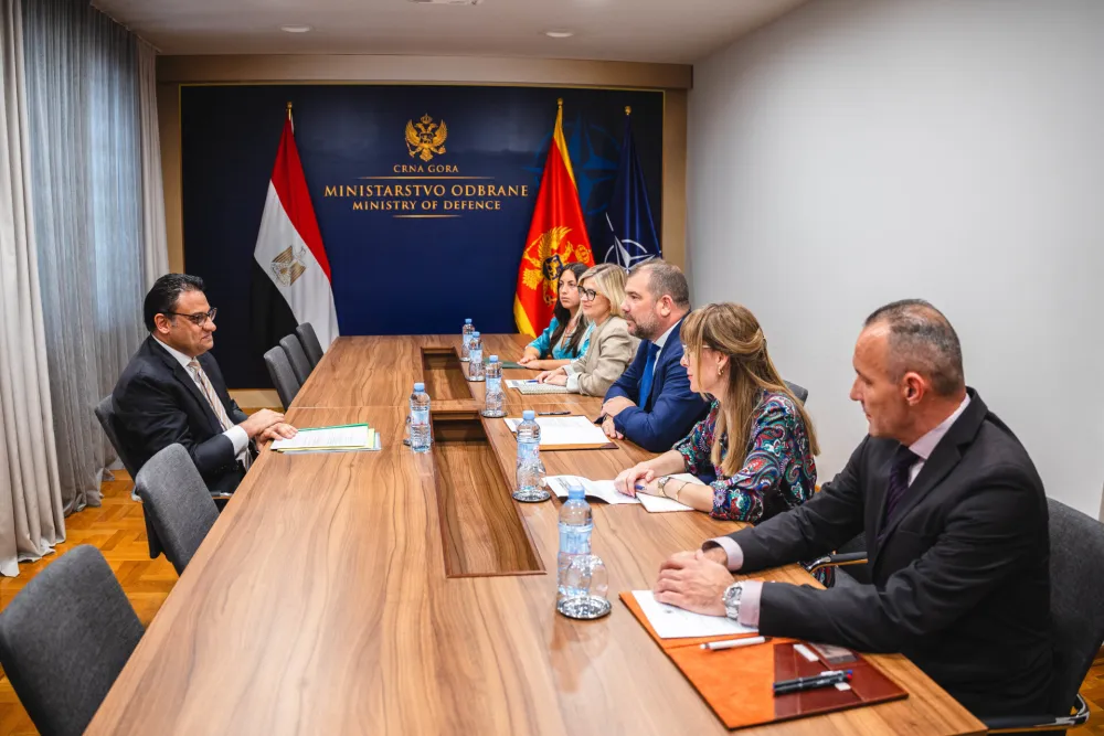 Ministra Krapovića sa egipatskim ambasadorom u Crnoj Gori