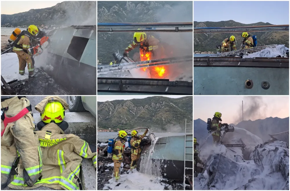 FOTO) Vatrogasi Kotor